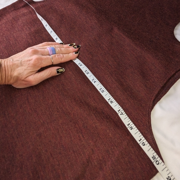Ellen Tracy EUC Wool top 14 Large Autumn rust brown burnt orange - Picture 6 of 8